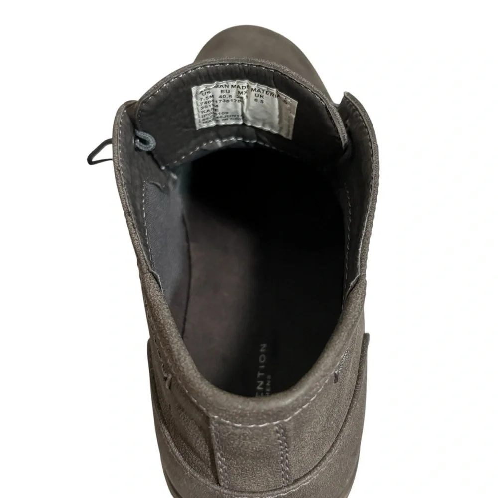ATTENTION MENS - SIZE 7.5 -‎ GRAY - STYLE: KANE CHUKKA LACE UP ANKLE BOOT - S2
